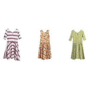 Dot Smile Girls 8/10 Ballerina Twirl Dress Lot 3pc